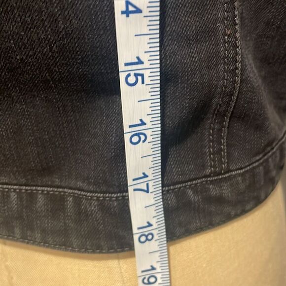 Gap Black Jean Jacket Size S - Picture 10 of 14